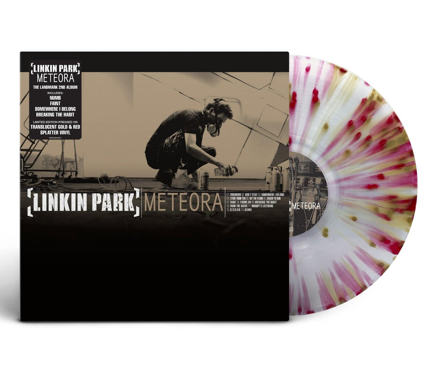Linkin Park- Meteora (Translucent Gold & Red Splatter Vinyl) - LP
