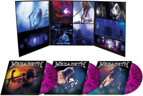 Megadeth- A Night In Buenos Aires (Purple & Black Splatter) - LP