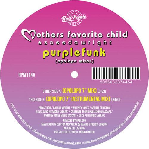 Mothers Favorite Child & Saeeda Wright- Purple Funk (Opolopo Remixes) - LP
