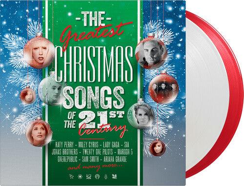 Various- Greatest Christmas Songs Of 21st Century (Limited 180-Gram Red & White Colored Vinyl) - LP
