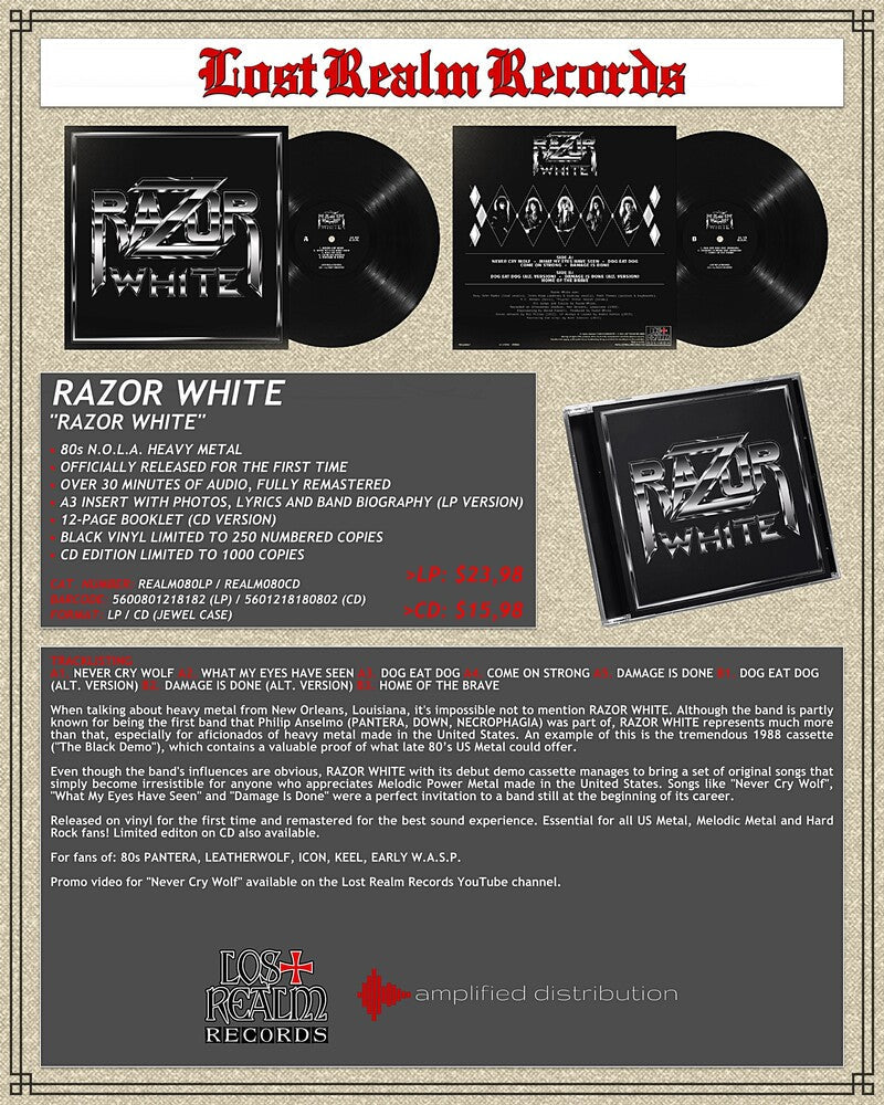 Razor White- Razor White - LP
