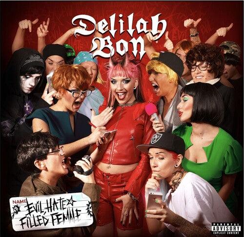 Delilah Bon- Evil, Hate Filled Female - Red & Neon Green Vinyl - LP