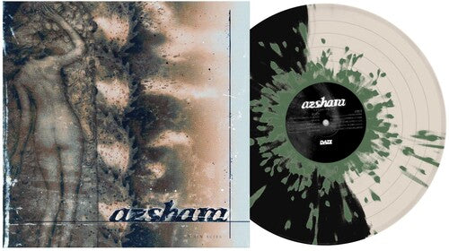 Azshara- Ashen Skies - Half Black/Half Bone w/ Army Green Splatter - LP
