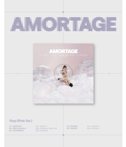 Jisoo- Amortage - Pink Version - incl. Photobook, Sticker + Poster - LP