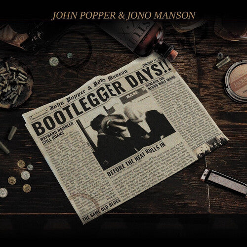 John Popper & Jono Manson- Bootlegger Days!! (Gold Vinyl) - LP