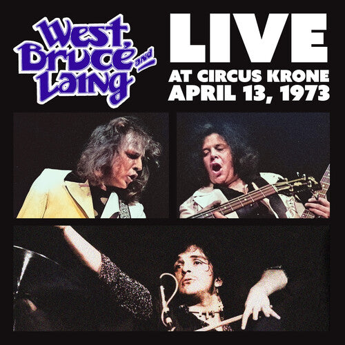 West- Live at Circus Krone, Frankfurt, Germany - April 13, 1973 - Clear Frosted Glass with Silver Swirl - LP