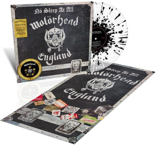Motorhead- No Sleep At All (Clear w/ Black & White Splatter Vinyl) - LP