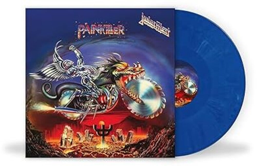 Judas Priest- Painkiller - Blue & Blue White Marble Vinyl (Import) - LP