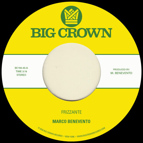 Marco Benevento- Frizzante B/ W Turandot - LP