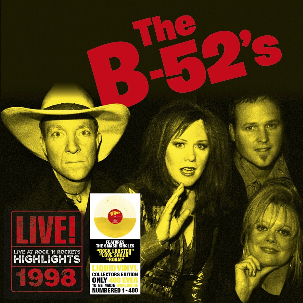 B-52's- Live At Rock 'n Rockets - Yellow Liquid Vinyl - LP