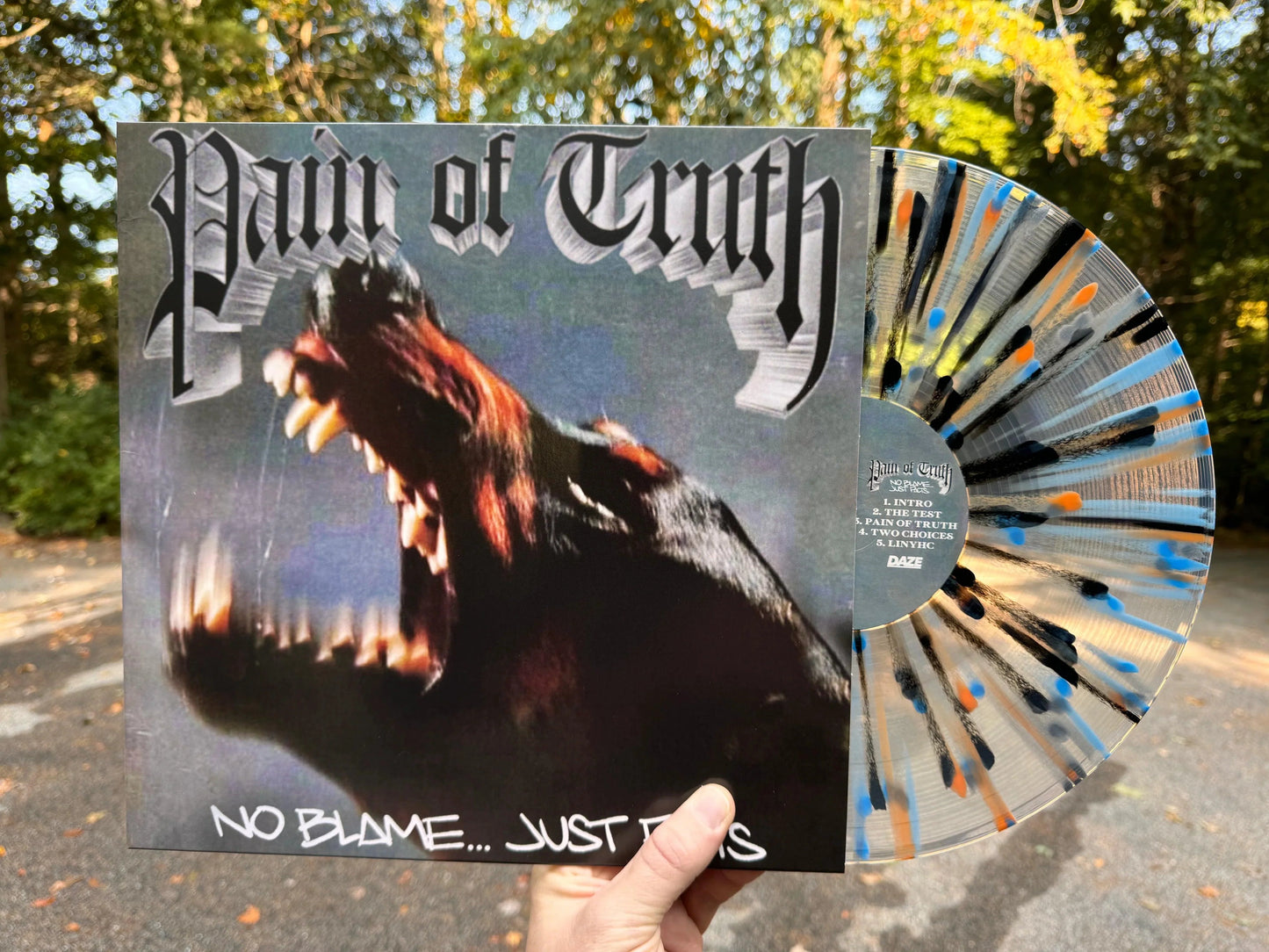 Pain of Truth- No Blame... Just Facts (Knicks/Mets Splatter) (DAZE Records) - LP