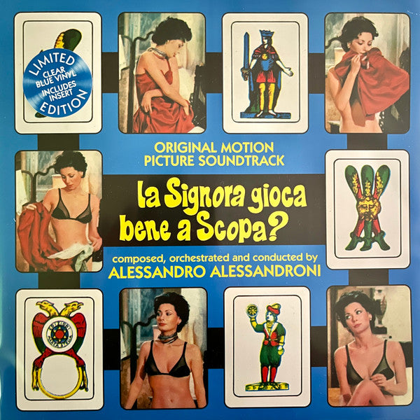 Alessandro Alessandroni- La Signora Gioca Bene A Scopa - Limited 140-Gram Transparent Blue Colored Vinyl - LP