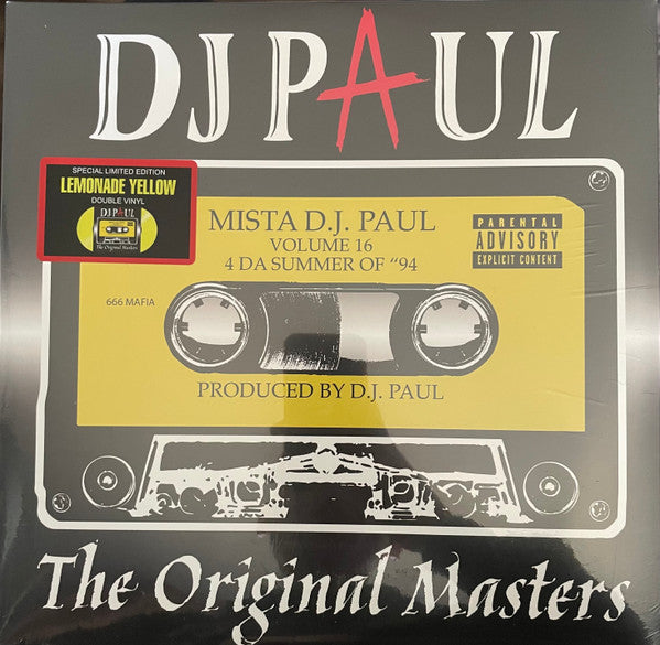 DJ Paul- The Original Masters, Vol. 16 - LP