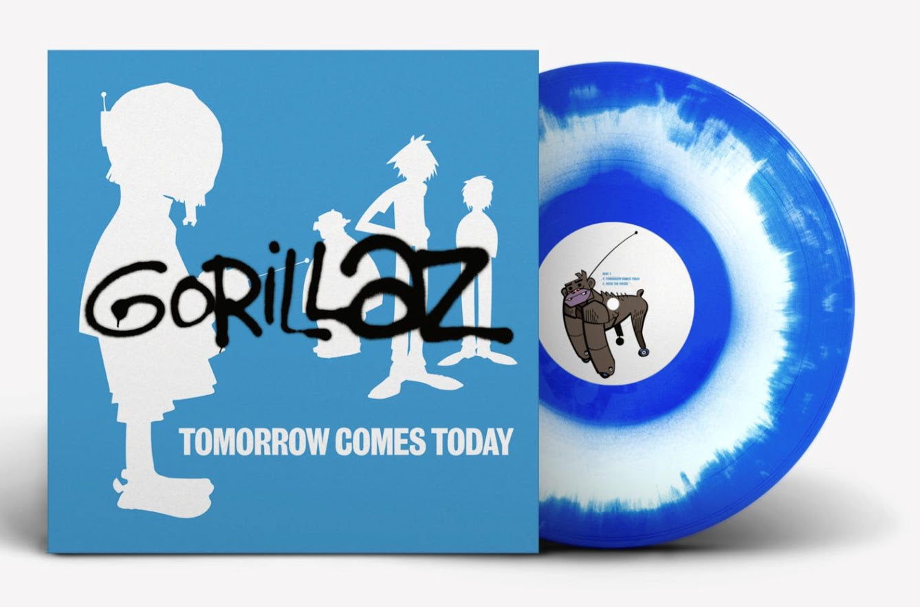 Gorillaz- Tomorrow Comes Today EP (White/Blue Vinyl) - LP