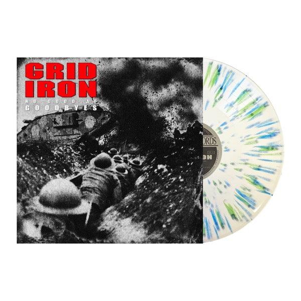 Gridiron- No Good At Goodbyes (White w/Blue & Green Splatter) - LP