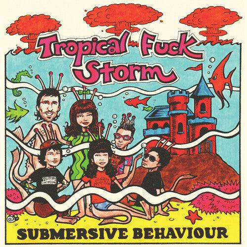 Tropical Fuck Storm- Submersive Behaviour (Clear/Aqua Blue Smoke Vinyl) - LP