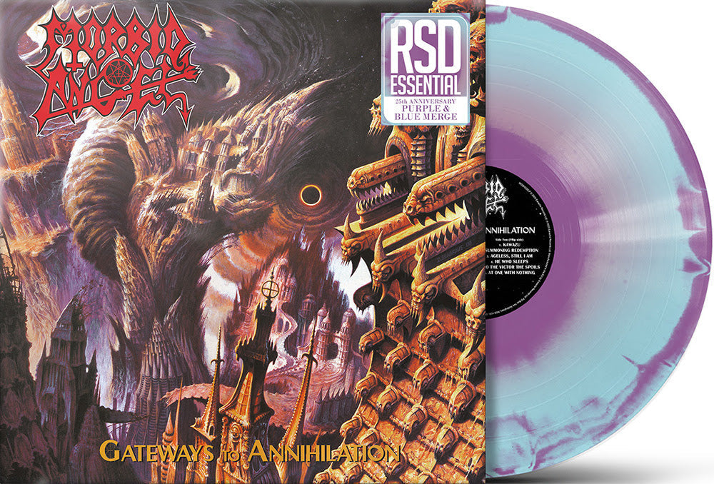 Morbid Angel- Gateways To Annihilation (Purple Blue Merge Vinyl) (RSD Essential) (DAMAGED) - LP