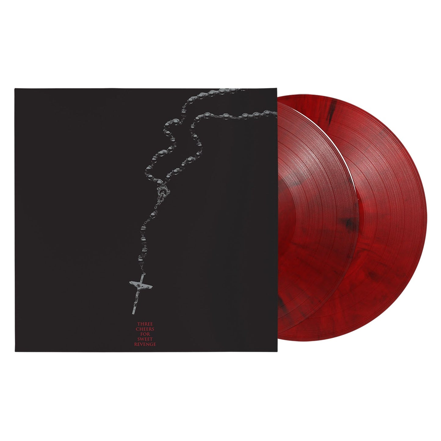 My Chemical Romance- Three Cheers for Sweet Revenge (Deluxe Edition) (Red & Black Marble Vinyl) - LP