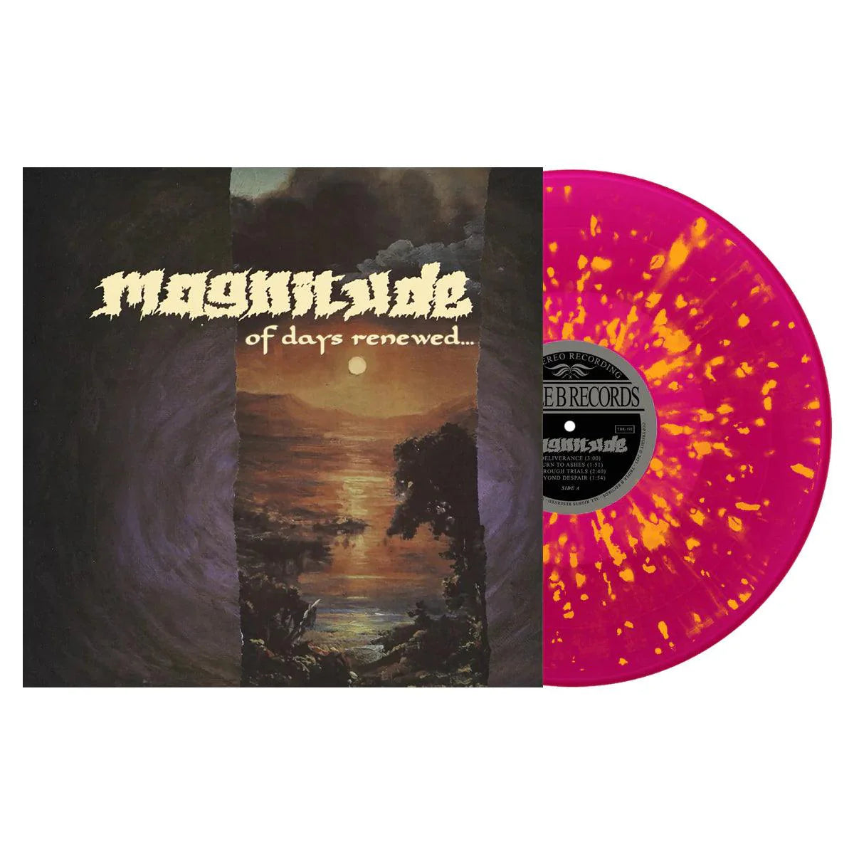 Magnitude- Of Days Renewed... (Clear Purple w/Orange Splatter) - LP