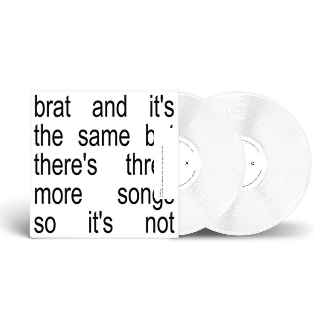 Charli XCX- Brat and it's the same but there's three more songs so it's not (White Vinyl) - LP
