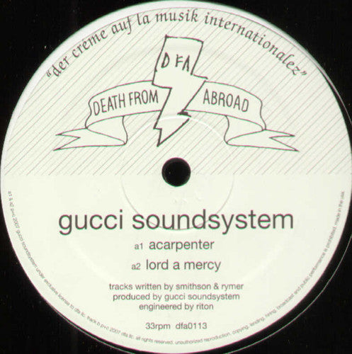 Gucci Soundsystem- Acarpenter - LP