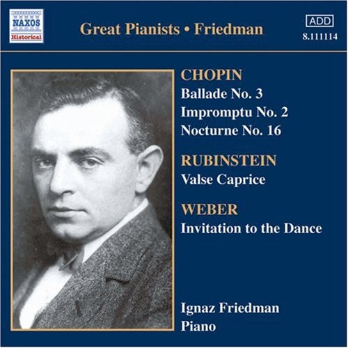 Ignaz Friedman, Complete Recor: Ignaz Friedman, Complete Recor  [ CD ]