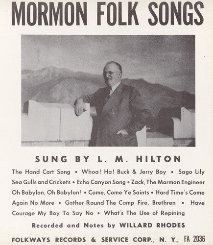 L.M. Hilton: Mormon Folk Songs  [ CD ]