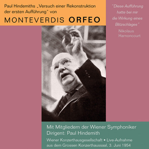 Paul Hindemith: Monteverdis Orfeo  [ CD ]