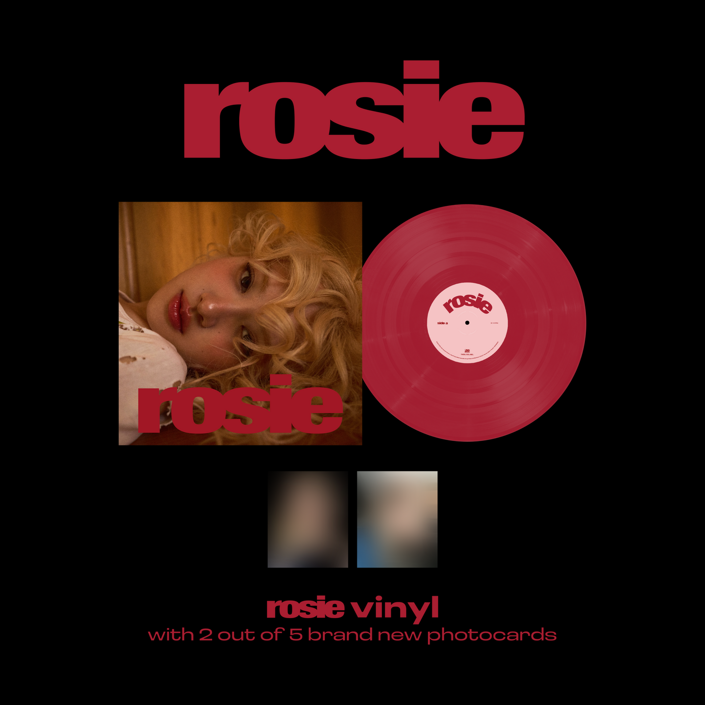 ROSÉ- Rosie (Red Vinyl + 2 of 5 Photocards) - LP