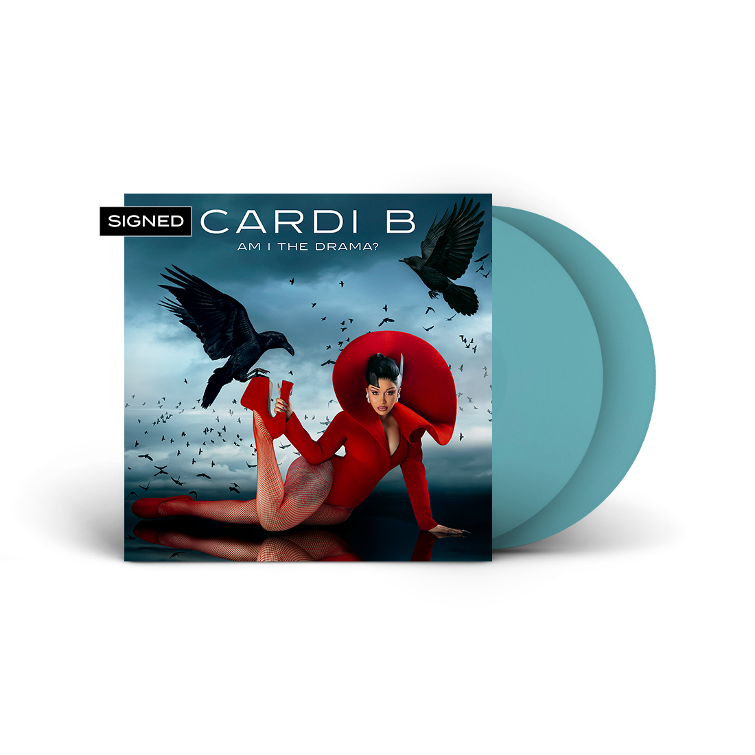 Cardi B- Am I The Drama? (Indie Exclusive Baby Blue Vinyl + Signed Art Card) - LP