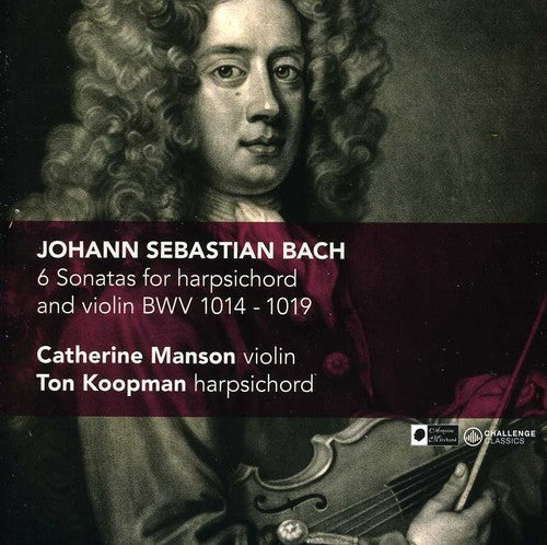 Catherine Manson & Ton Koopman: 6 Sonatas for Harpsichord & Violin BMV 1014-1019  [ CD ]
