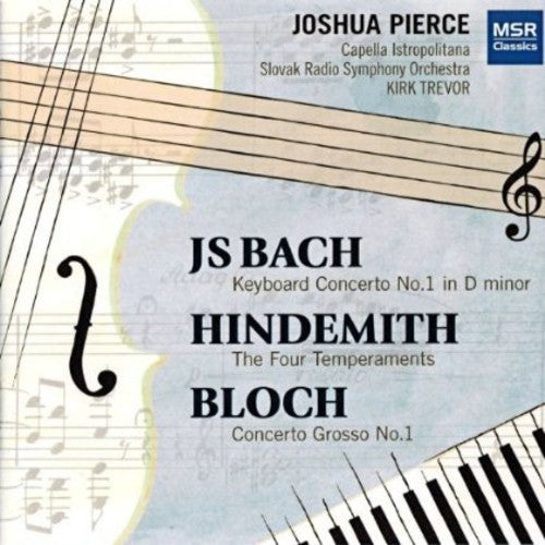 Joshua Pierce: Joshua Pierce Plays Bach Hindemith & Bloch  [ CD ]