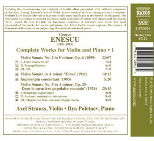 Axel Strauss: Complete Works for Violin & Piano  [ CD ]