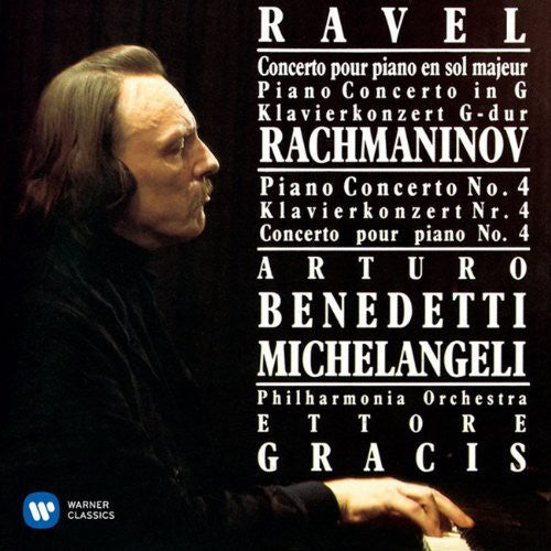 Arturo Michelang Benede: Ravel: Piano Concerto & Rachmaninov: Piano Cto. 4  [ CD ]