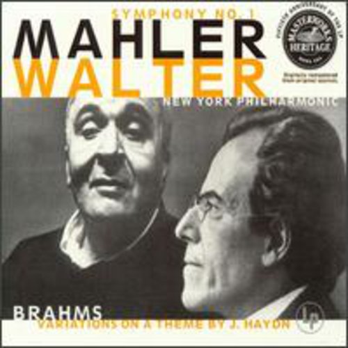 Mahler / Brahms / Walter / Nyp: Symphony 1 / Variations on a Theme By Haydn  [ CD ]