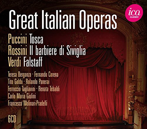Puccini / Verdi / Rossini / Giulini / Tebaldi: Great Italian Operas  [ CD ]