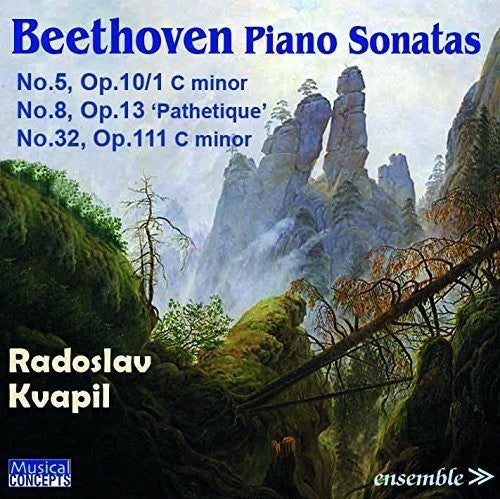 Beethoven / Kvapil, Radoslav: BEETHOVEN: Piano Sonatas No. 5 Op.10/1, No.8 Op. 13  [ CD ]