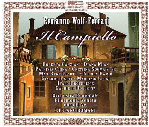 Ferrari / Canzian / Mian / Cigna / Sogmaister: Ermanno Wolf-Ferrari: Il Campiello  [ CD ]