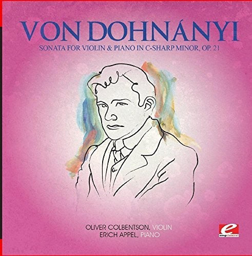Von Dohnanyi: Sonata Viol & Piano C-Sharp Min 21  [ CD ]