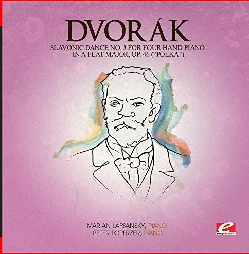 Dvorak: Slavonic Dance 3 Four Hand Piano A-Flat Maj 46  [ CD ]