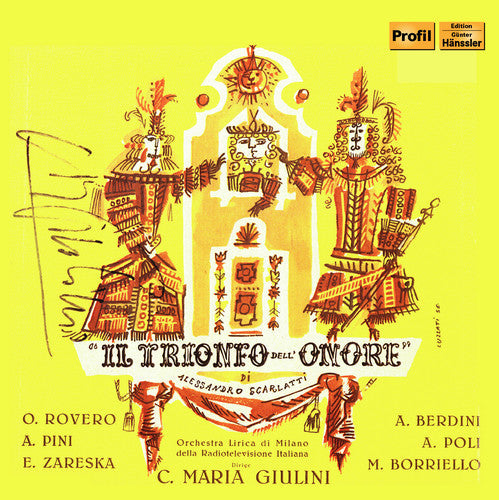 Scarlatti / Orchestra Lirica Di Milano: Alessandro Scarlatti: Il Trionfo Dell'Onore  [ CD ]