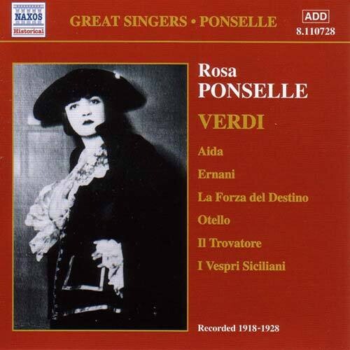 Rosa Ponselle: Rosa Ponselle Sings Verdi  [ CD ]