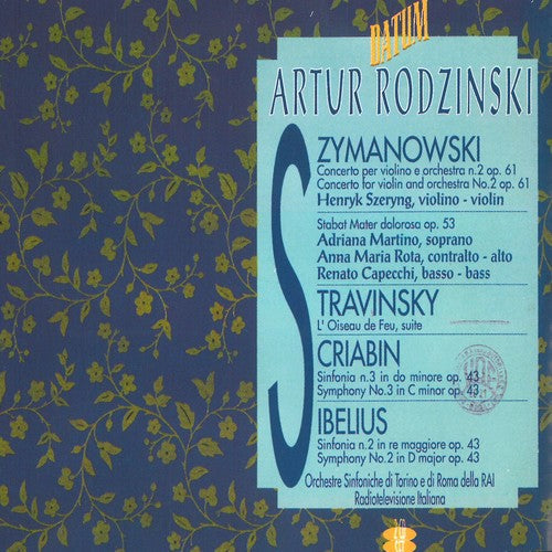 Scriabin / Sibelius / Szeryng / Rodzinski: Artur Rodzinsky Conducts  [ CD ]