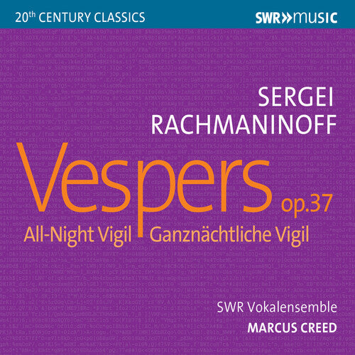 Rachmaninoff / Koch / Creed: Vespers 37 All Night Vigil  [ CD ]