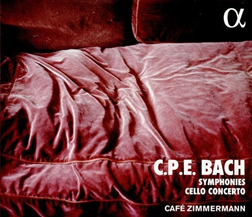 Bach, C.P.E. / Zimmermann: Symphonies & Cello Concerto  [ CD ]
