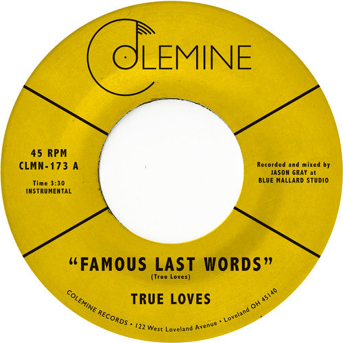 True Loves- Famous Last Words - LP