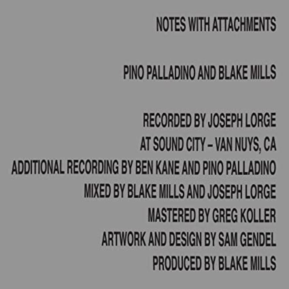 Pino Palladino and Blake Mills- Notes With Attachments [LP] - LP