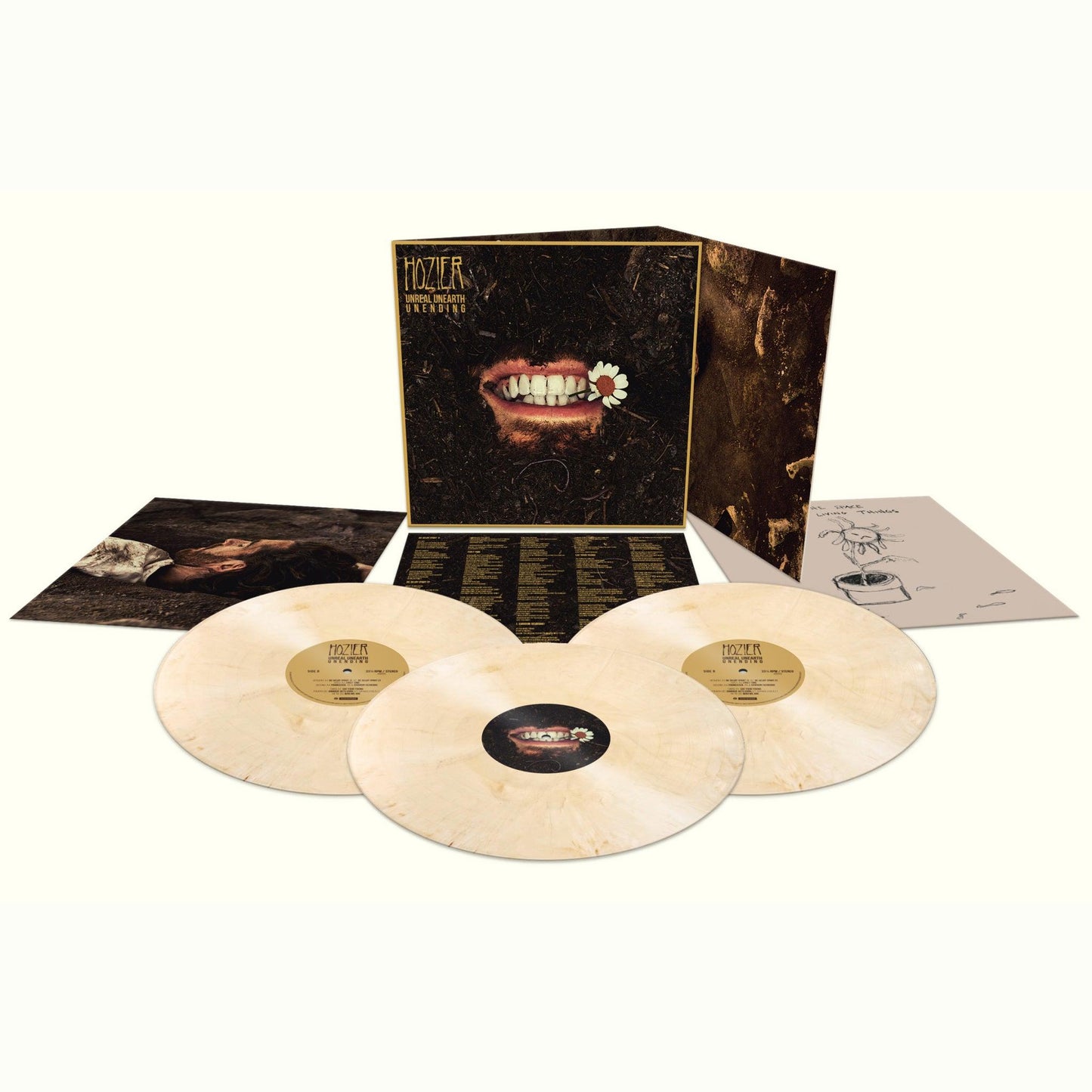 Hozier- Unreal Unearth Unending (3 LP) (140g Vinyl/ Tooth White Vinyl) - LP