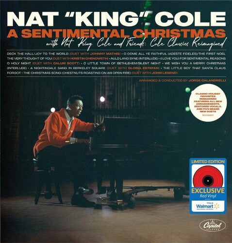 Nat King Cole-  A Sentimental Christmas with Nat King Cole and Friends: Cole Classics Reimagined (Red Vinyl) - LP