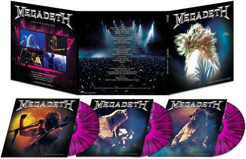 Megadeth- A Night In Buenos Aires (Purple & Black Splatter) - LP